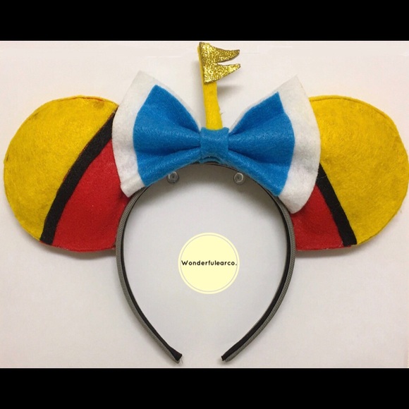 Handmade Tweedle Dee & Tweedle Dum Mickey ears - Picture 1 of 1
